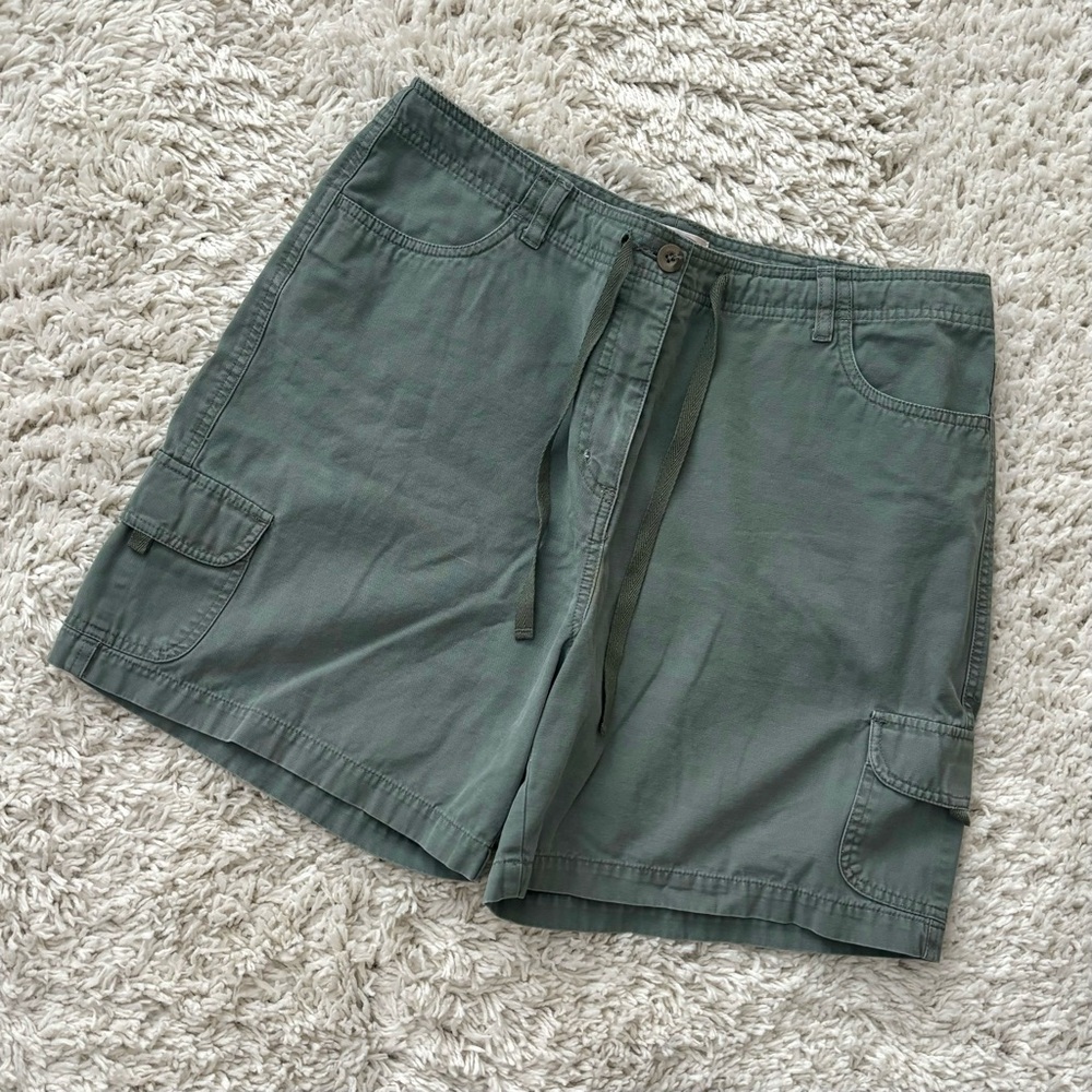Green Cargo Shorts